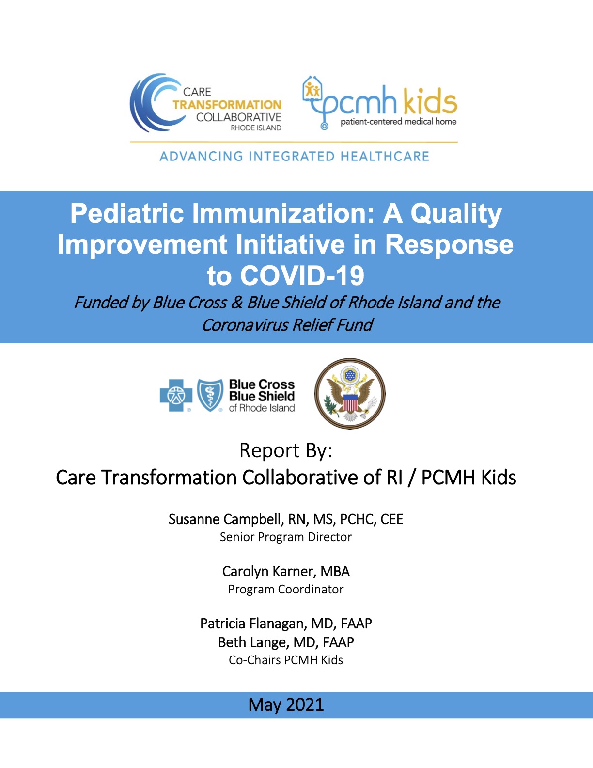 Pediatric Immunization: A Quality Improvement Initiative in Response to COVID-19